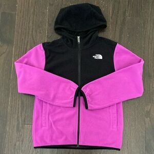 The North Face Kids Hoodie in Black and Purple